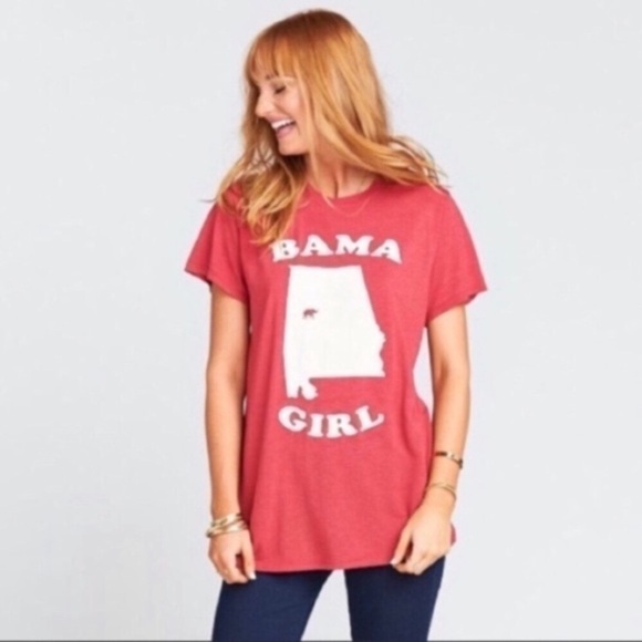Show Me Your Mumu Red Bama Girl Tee - Picture 1 of 10